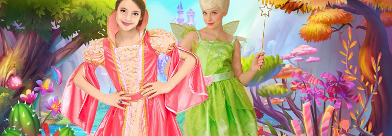 Prinzessin Handschuhe und Diadem Set Kinder blau oder rosa Karneval Märchen