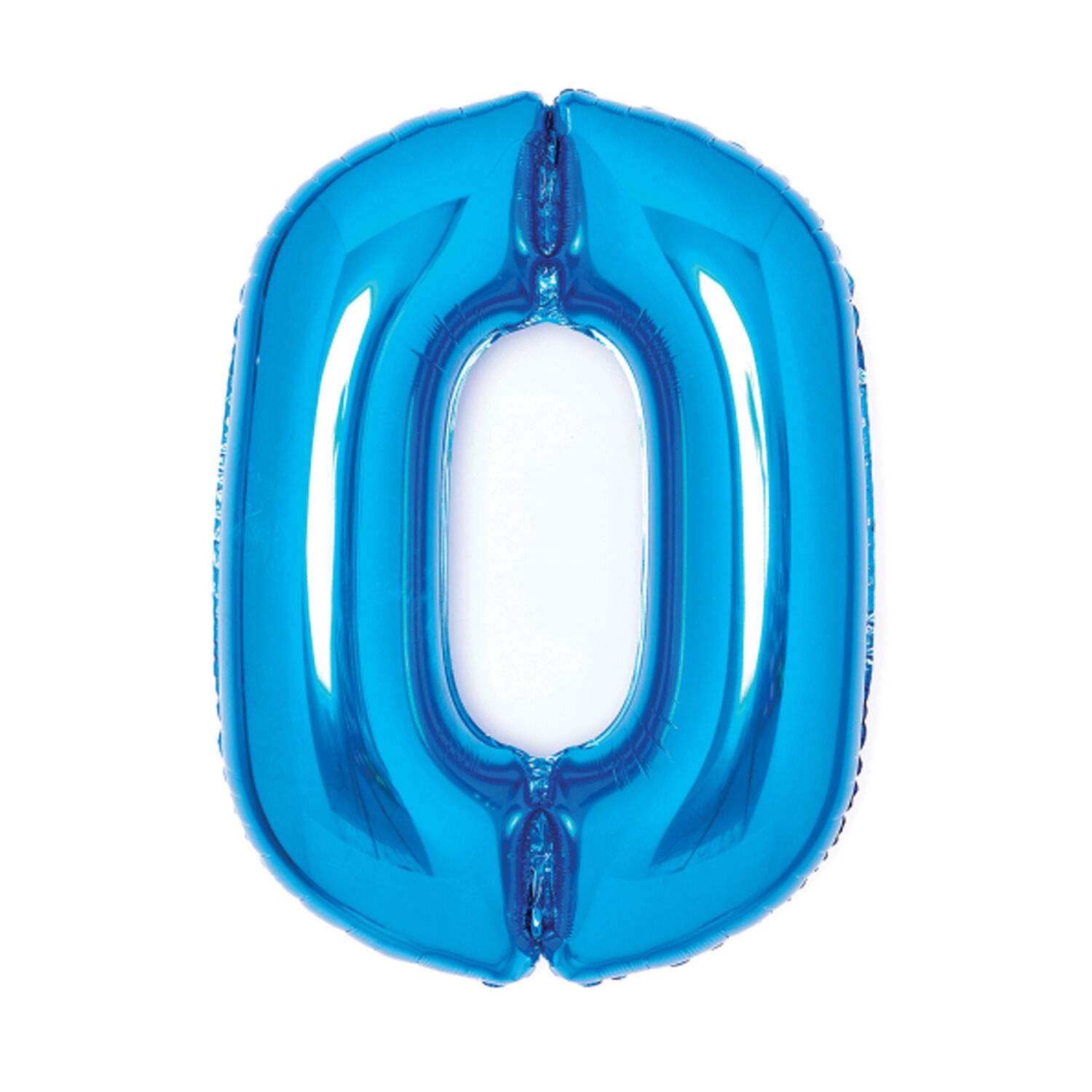 NEU Folienballon Medium Zahl 0, blau, ca. 66cm hoch