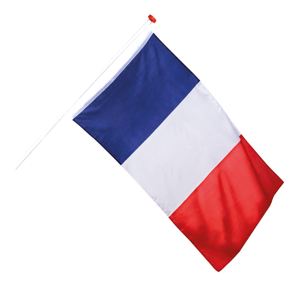 Flagge Frankreich, 90x150 cm, Polyester - Partybedarf Europäische Länder  Motto-Party Produkte 