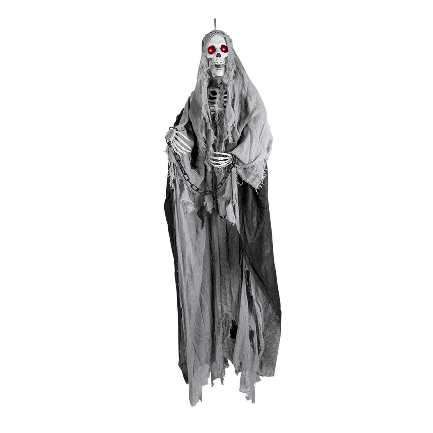 NEU Halloween-Deko Skelett mit Fetzenkutte, ca. 180cm, mit