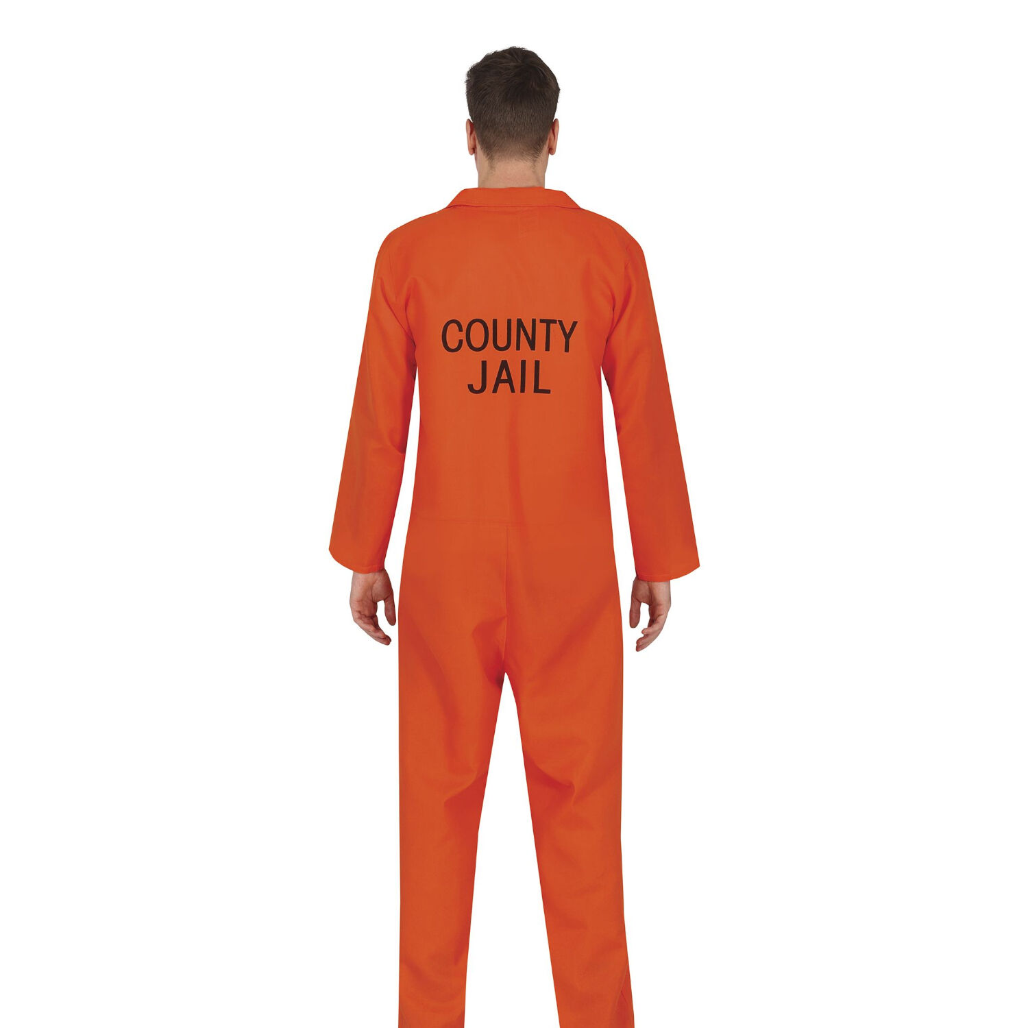 NEU Herren-Kostüm Amerikanischer Häftling / Sträfling, orange, Gr. S Bild 2