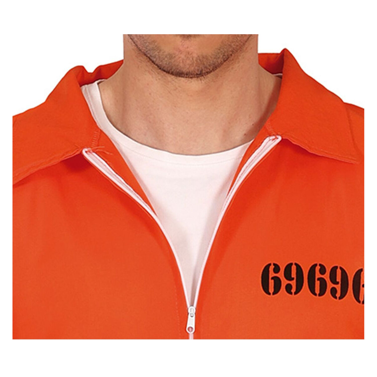 NEU Herren-Kostüm Amerikanischer Häftling / Sträfling, orange, Gr. S Bild 3