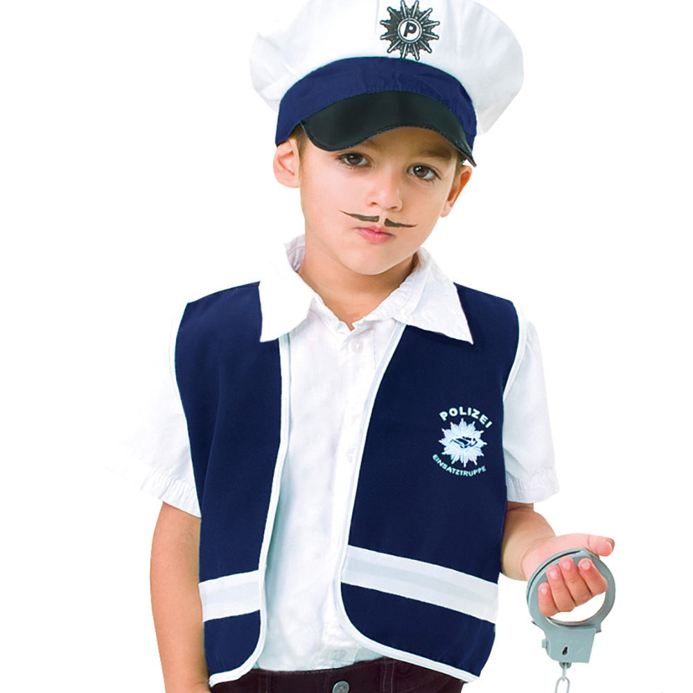 Kinder-Weste Polizei, blau, verschiedene Größen (104-140) - Kinderkostüme  Berufe Kostüme & Zubehör für Kinder Kostüme & Verkleiden Produkte 