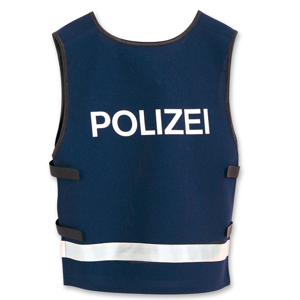 Kinder-Kostüm Polizei Weste, blau, verschiedene Größen (128-152