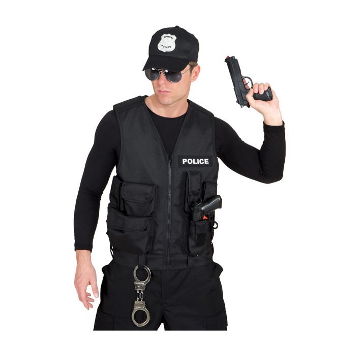 S.W.A.T. Weste Kinder Kostüm Spezialeinheit Polizei Polizist Karneval