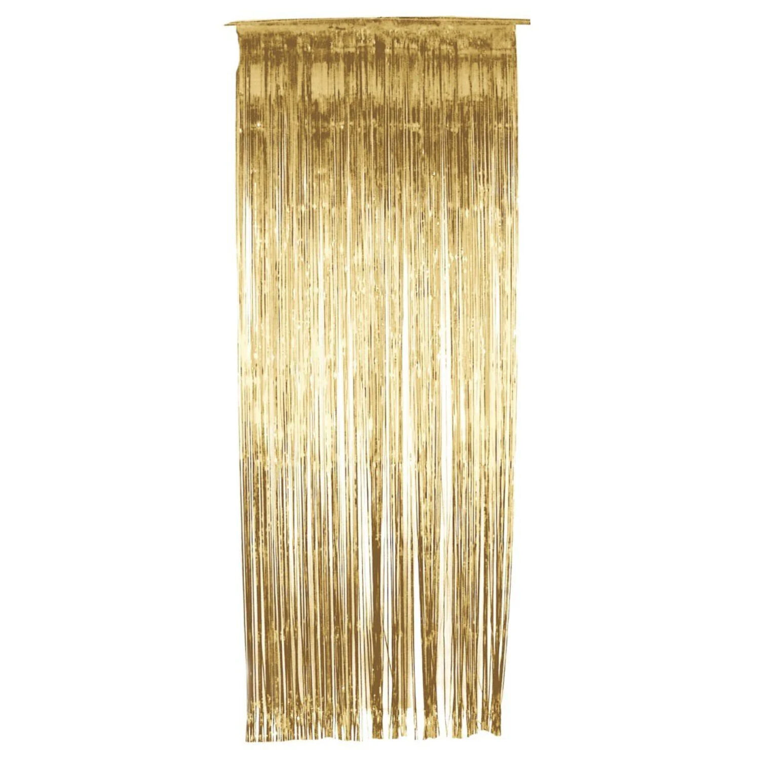 SALE Vorhang Lametta Metallic gold, 244 x 91 cm