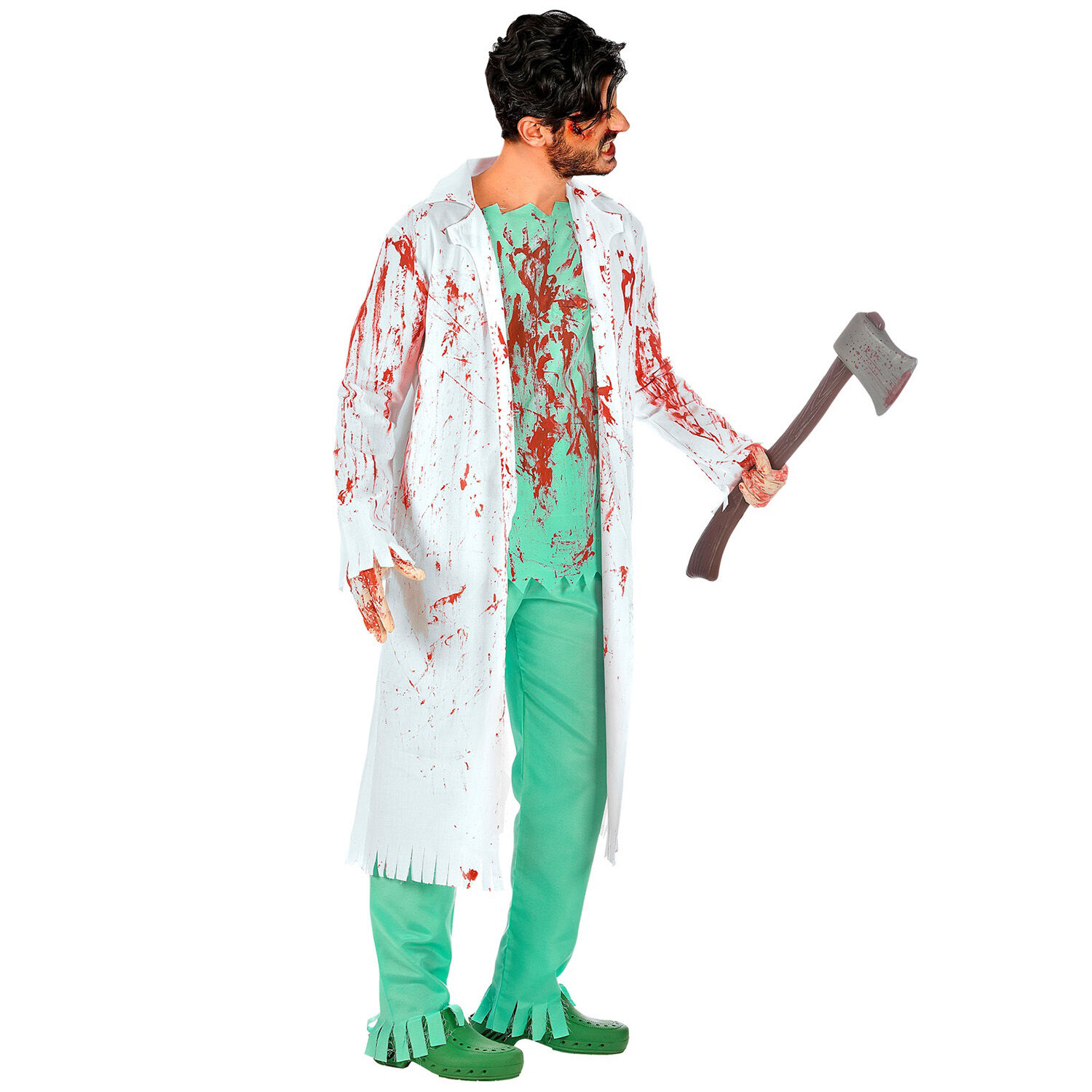 NEU Herren-Kostm Zombie-Arzt, mit Kittel, Hemd, Hose und Handschuhen, Gr. M-L Bild 3
