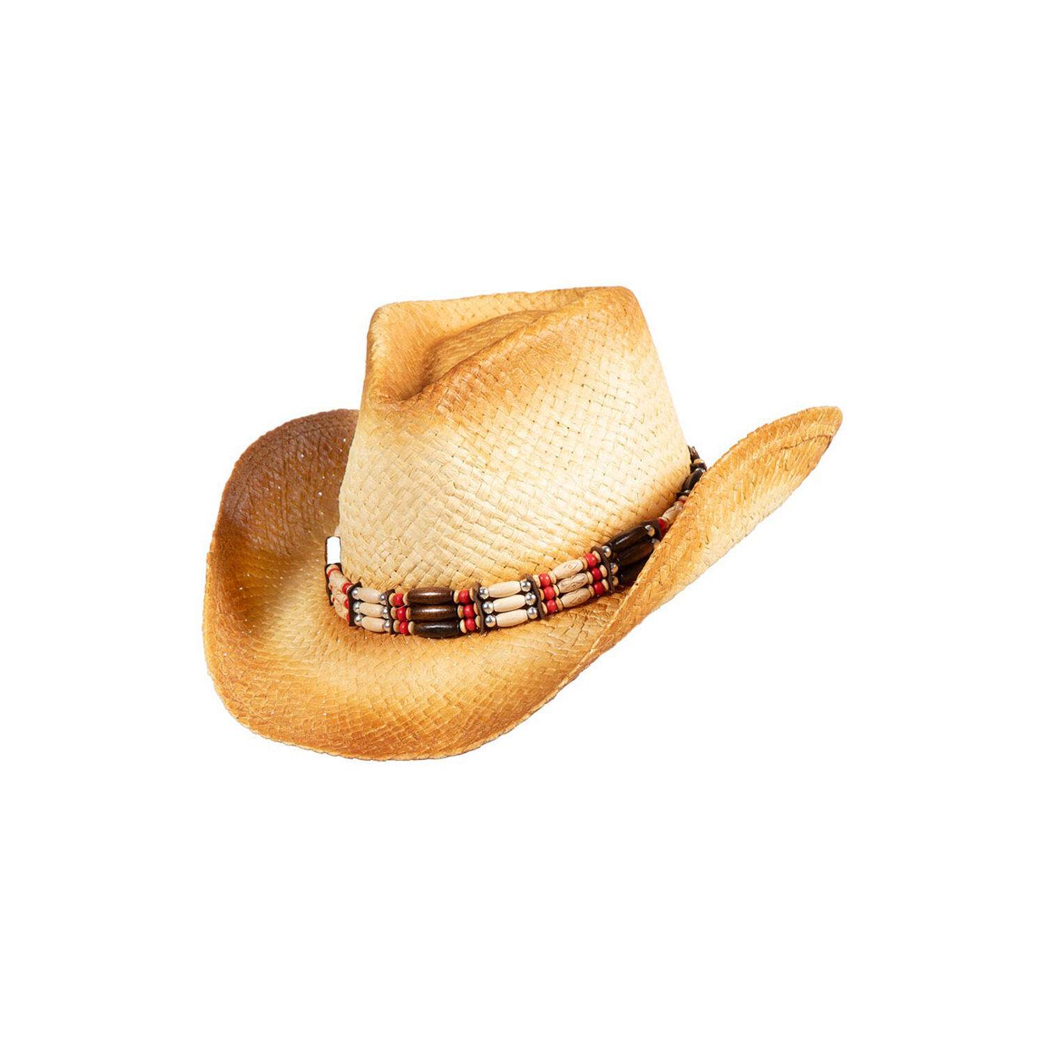 NEU Hut Cowboy aus Stroh mit Hutband, natur, Einheitsgre