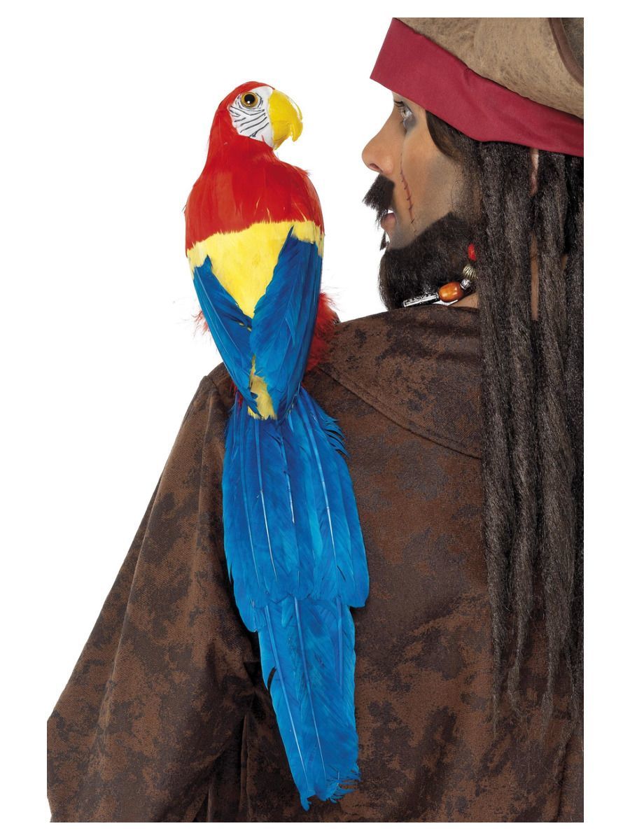 Papagei, 50cm / 20in, mit Gummi-Halterung - Pirat & Piratin Kostüme &  Zubehör für Erwachsene Kostüme & Verkleiden Produkte 