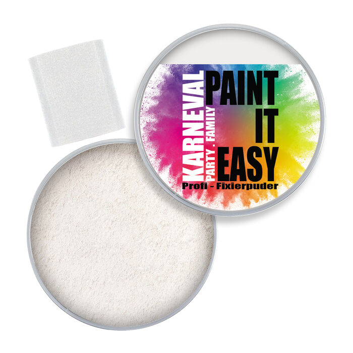 SALE PAINT IT EASY Fixierset für Theater Creme-Make-Up, Set mit Puder & Quaste