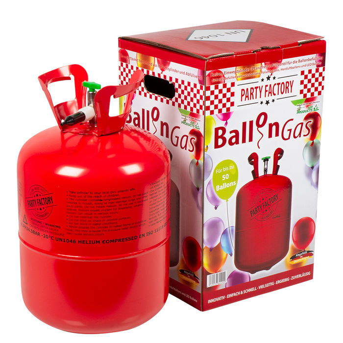Ballongas Helium-Flasche für 50 Ballons