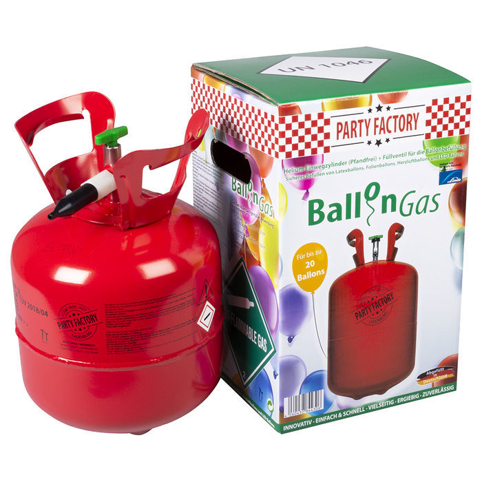 Ballongas Helium-Flasche für 20 Ballons