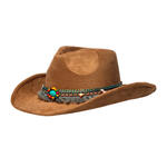 Hut Cowboy Festival, mit Boho-Hutband, Braun, Einheitsgr��e