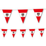 Wimpelkette sterreich aus Papier, 3,5 m, 10 Wimpel  20x30cm