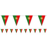 Wimpelkette Portugal aus Papier, 3,5 m, 10 Wimpel  20x30cm