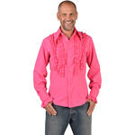 NEU Herren-Kostm Rschenhemd Silky, pink - verschiedene Gren (S-XXL)