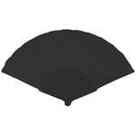 NEU Handfcher unifarben, 23cm, schwarz