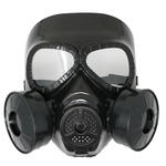 NEU PVC-Gasmaske, schwarz, grenverstellbar