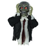 NEU Halloween-Deko Figur Zombie Oberkrper mit Licht-, Sound- und Bewegungseffekt, 55cm