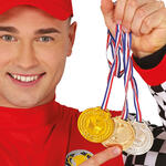 NEU Medaillen-Set Gold, Silber & Bronze am Band