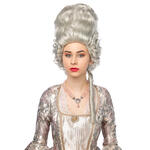 Per�cke Dame Barock, grau