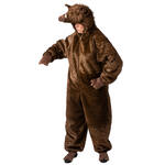 Unisex-Kost�m Wildschwein Overall mit Kapuze - Verschiedene Gr��en (165-195cm)