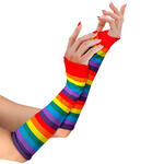 NEU Armstulpen Regenbogen, fingerlos