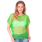 NEU Netz-Shirt kurzarm, neon-grn, Einheitsgre
