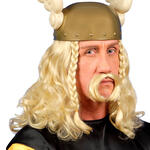 NEU Perücke kleiner Gallier, mit Schnurrbart, blond