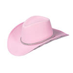 NEU Hut Cowboy mit Glitter-Sternen, rosa