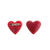 Blink-Herz Brosche zum Anstecken, rot, ca. 4cm, mit Batterie