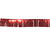 NEU Fransengirlande / Lamettagirlande 3m breit mit 25cm Fransen, metallic-rot - Rot