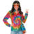 NEU Damen-Kostm Pailletten-Bluse Batik-Style, Gr. S-M Bild 3