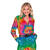 NEU Damen-Kostm Pailletten-Bluse Batik-Style, Gr. S-M Bild 4