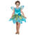 NEU Kinder-Kostm Schmetterlings-Kleid mit Flgeln, blau-grn, Gr. 104