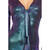 NEU Damen-Kostm 70er-Jahre Catsuit lila/blau, mit Stirnband,  Gr. 36 Bild 4
