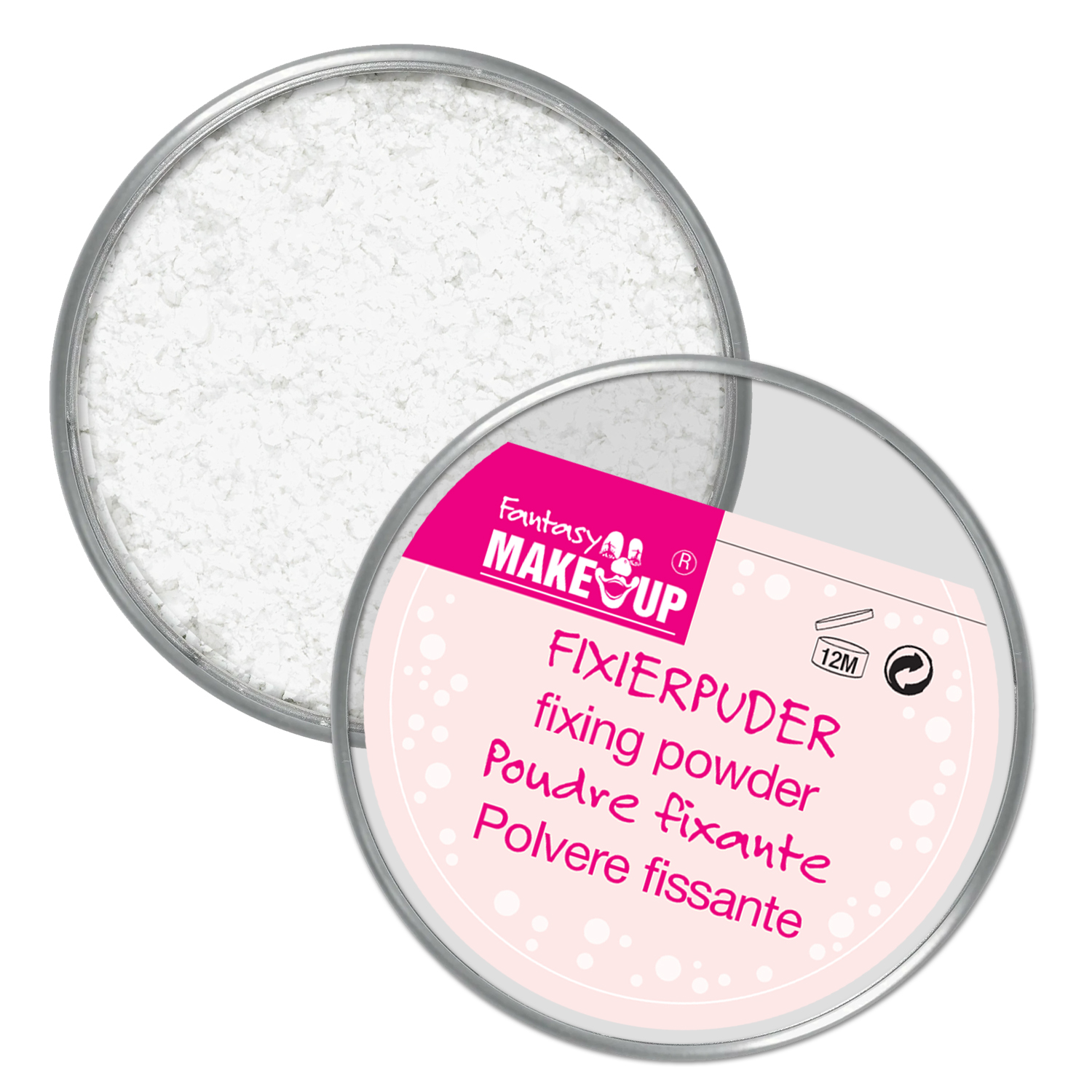 SALE Fantasy Fixierset für Theater-Make-Up / Schminke, Set mit Puder & Quaste