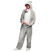 Damen- und Herren-Kostüm Overall Hai, Plüschkostüm, Tierkostüm - Verschiedene Größen (S-XL)