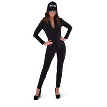 NEU Damen-Kostüm Catsuit Jersey, schwarz - verschiedene Größen (XS-XL)