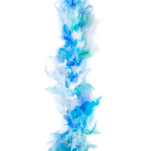 NEU Federboa multicolor blau, 2m