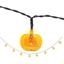 NEU Halloween-Lichterkette Kürbisse, batteriebetrieben, Länge ca. 160 cm