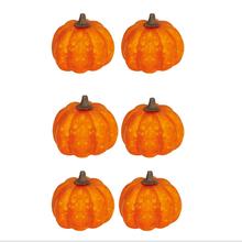 NEU Halloween-Deko Kürbisse, orange, 6 Stück, ca. 3,5cm