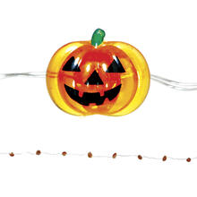 NEU Halloween-Lichterkette Kürbisse, batteriebetrieben, Länge ca. 120 cm