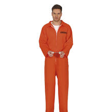NEU Herren-Kostüm Amerikanischer Häftling / Sträfling, orange, Gr. S