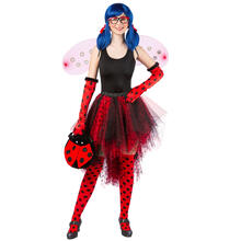 NEU Damen-Kostüm Tüllrock / Tutu, Marienkäfer - Verschiedene Größen (XS-XL)