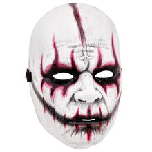 Halloween Maske Evil Joker, weiß