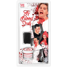 NEU FX-Set Kunstblut / Blutschorf-Paste und Schwamm, 24,8 ml, für realistische Wunden und Verletzungen