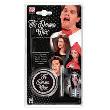 NEU FX-Set Dermawax / Effektwachs und Modellier-Spatel, 25 g, für realistische Narben, Wunden und mehr