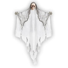NEU Halloween-Deko-Figur Sensenmann, ca. 61 cm, Weiß