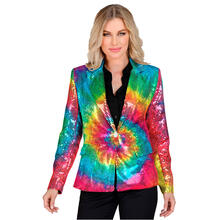 NEU Damen-Kostüm Pailletten-Blazer Batik-Style - Verschiedene Größen (S-XXL)
